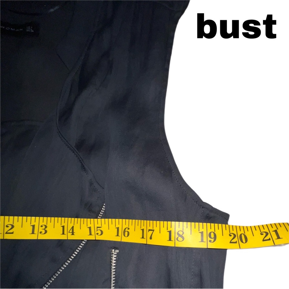 Zara Silky Moto Zippered Vest - Picture 9 of 10